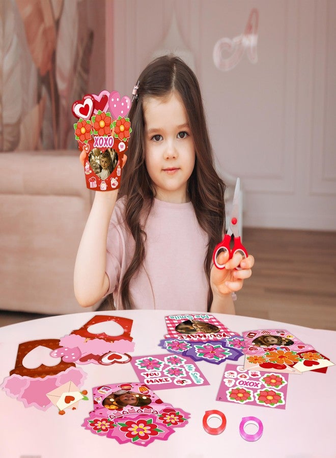 80UncleKimby 54Pack Valentines Day Craft for Kids - Valentine DIY Picture Frame Art Kit, Valentine's Photo Crafts Kits for Classroom Activities and Party Games - Image 2